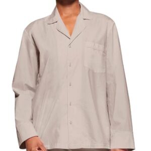 Skims Poplin unisex sleep button up sleep top